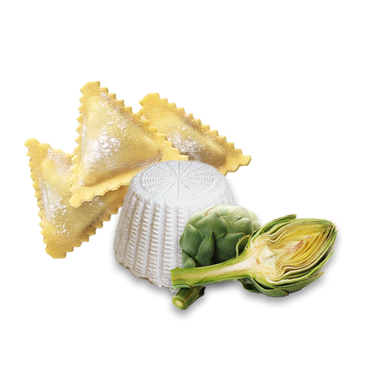 Triangle Ravioli Artichoke & Ricotta Cheese 500 Gr