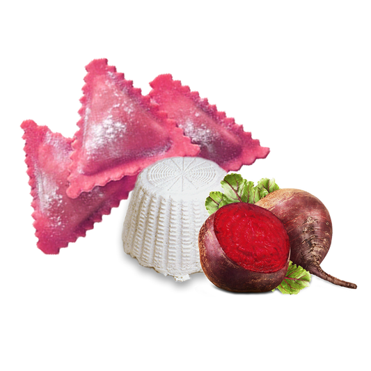 Purple Triangle Ravioli Beetroot & Ricotta Cheese 500 Gr